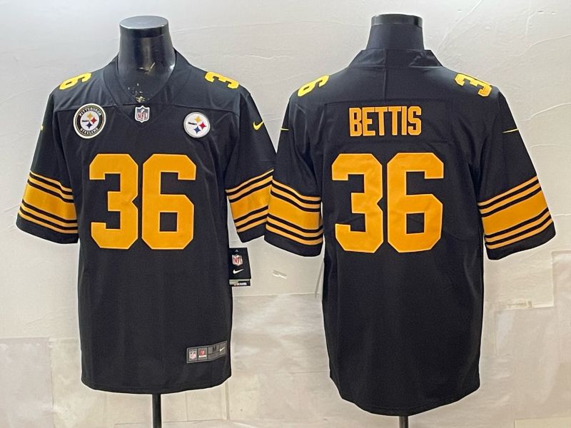 2026 Men Pittsburgh Steelers #36 Bettis Black Nike Limited NFL Jersey style 006->pittsburgh steelers->NFL Jersey